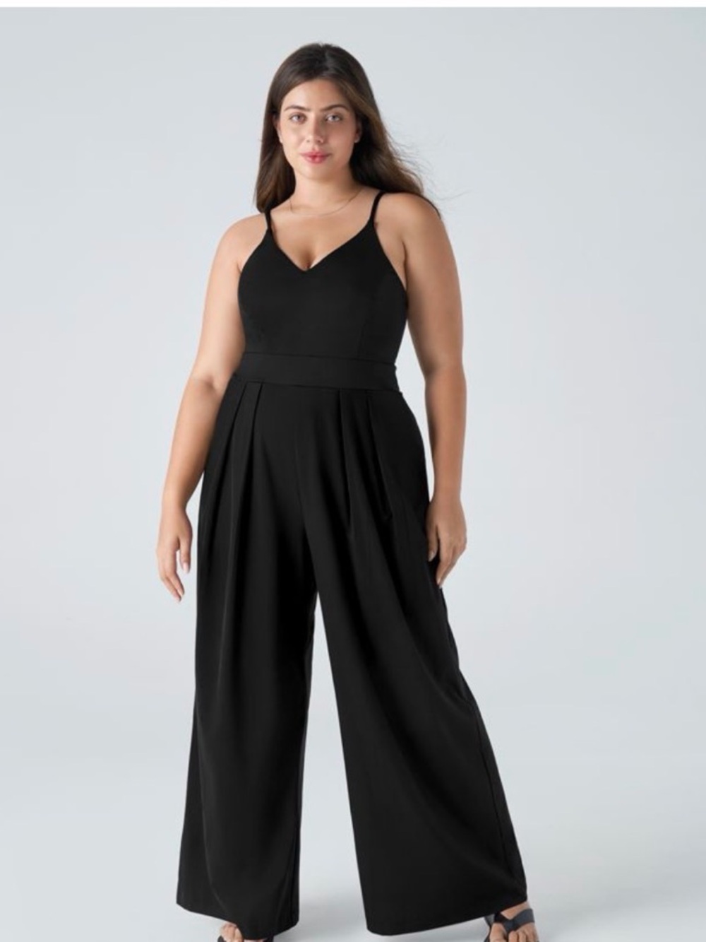 NWOT Halara Breezeful Backless Spagetti Strap Wide Leg Slip Jumpsuit, 2X